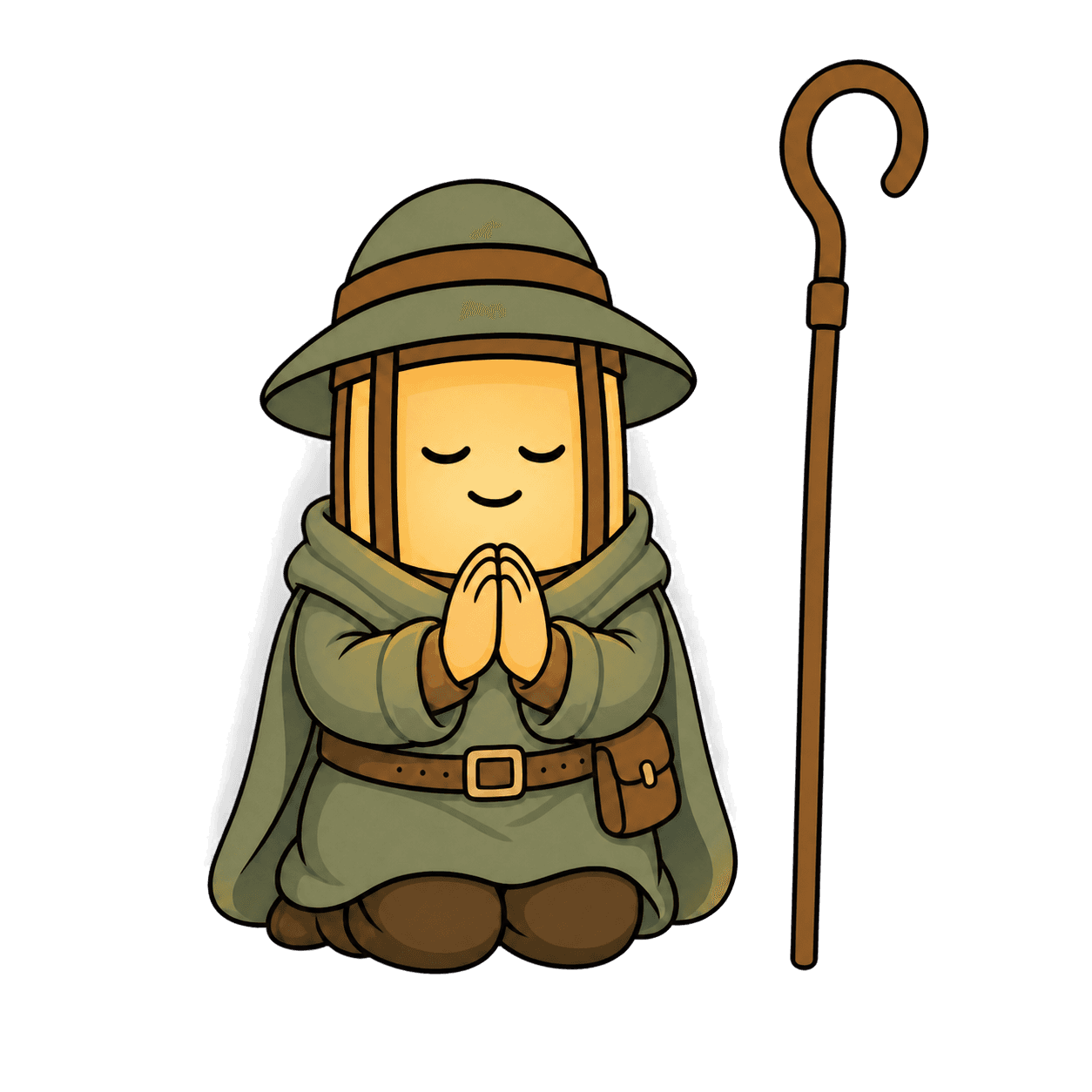 Faro praying quietly