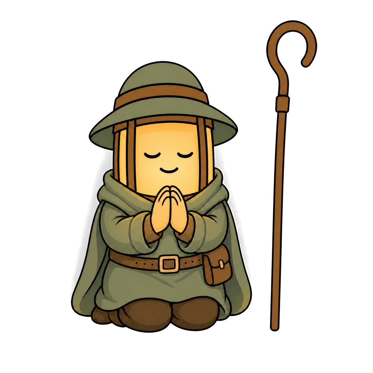 Faro praying quietly